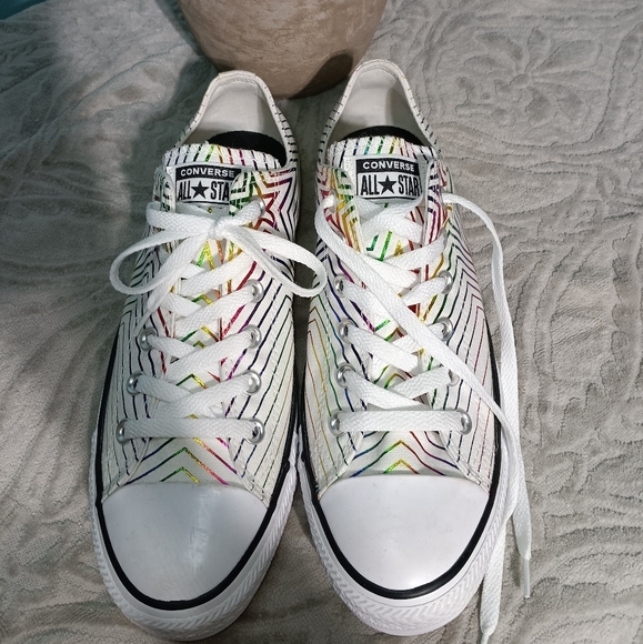 Colorful Star Pattern Women's Sneakers - Picture 2 of 6